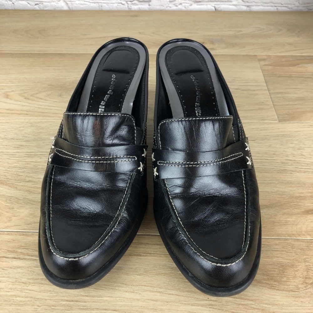 Cloud Walker Port  Mules Black Sz 8.5W 3” Heel